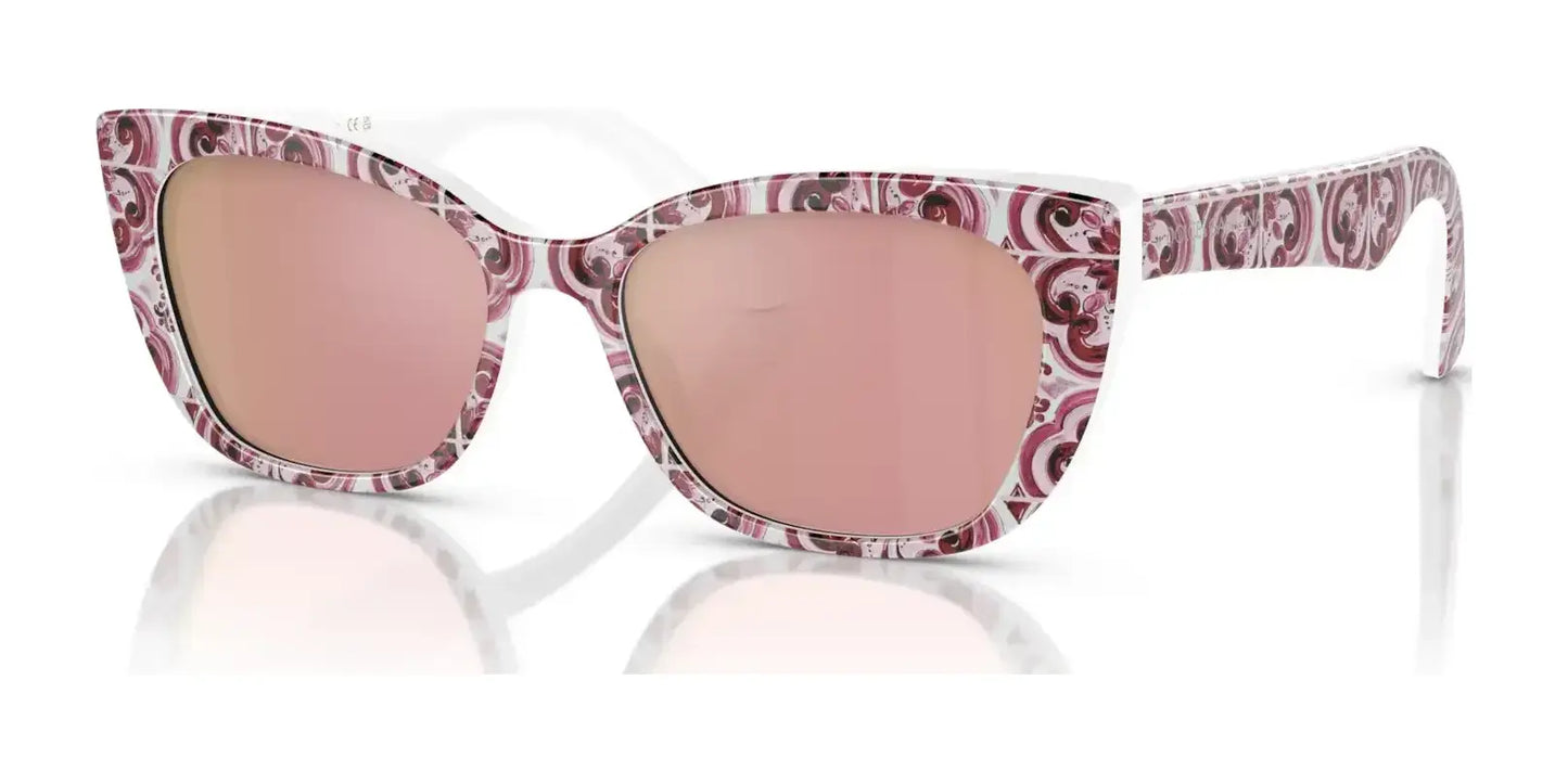 Dolce&Gabbana DX4427 Sunglasses Maiolica Fuxia / Pink Mirror Pink