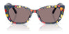 Dolce&Gabbana DX4427 Sunglasses | Size 49 / Black On Zebra / Dark Grey (3N 10%) №337287