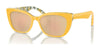 Dolce&Gabbana DX4427 Sunglasses | Size 49 / Yellow On Yellow Roses / Orange Mirror Pink (2N 36.7%) №34437J