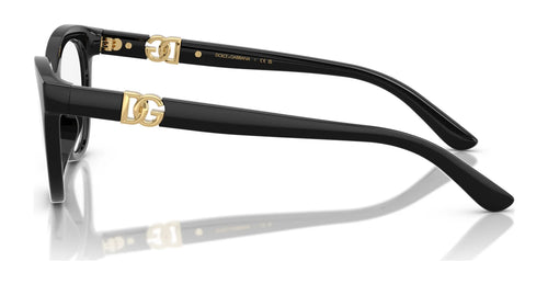 Dolce&Gabbana DX5005U Eyeglasses / Size 48 / Glitter Black №3241
