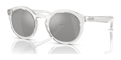 Dolce&Gabbana DX6002 Sunglasses Crystal Glitter / Light Grey Mirror Silver 80