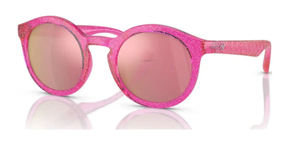 Dolce&Gabbana DX6002 Sunglasses Pink Glitter / Pink Mirror Rose Gold