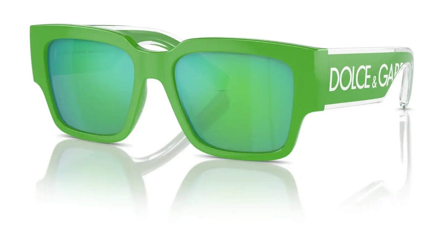 Dolce&Gabbana DX6004 Sunglasses Green / Green Mirror Green