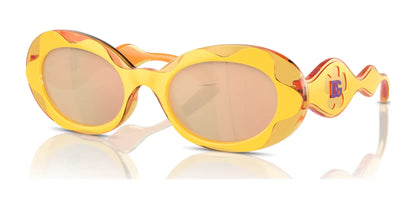 Dolce&Gabbana DX6005 Sunglasses Yellow / Orange Mirror Pink