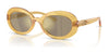 Dolce&Gabbana DX6007U Sunglasses | Size 49 / Glitter Yellow / Light Brown Mirror Gold (3N 12.5%) №34555A