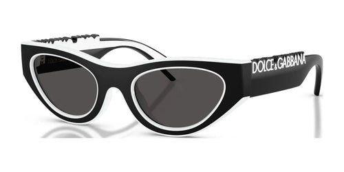 Dolce&Gabbana DX6012 Sunglasses / Size 47 / Black/White / Dark Grey (3N 9.9%) №345787