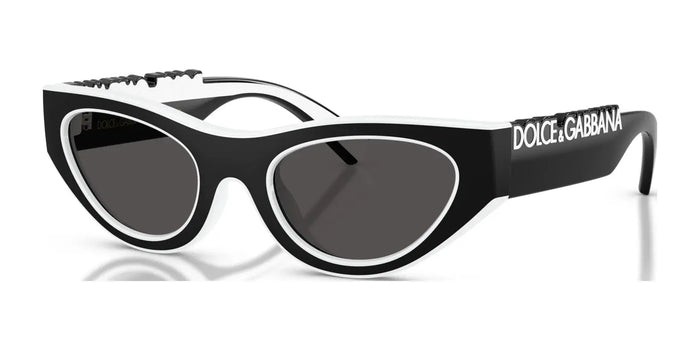 Dolce&Gabbana DX6012 Sunglasses | Size 47 / Black / White / Dark Grey (3N 9.9%) №345787