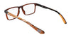 Dragon DR2053ATH Eyeglasses | Size 56 / Brown Crystal/Apricot Resin