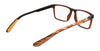 Dragon DR2053ATH Eyeglasses | Size 56 / Brown Crystal/Apricot Resin