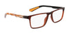 Dragon DR2053ATH Eyeglasses | Size 56 / Brown Crystal/Apricot Resin