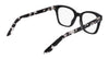Dragon DR2054 Eyeglasses | Size 51 / Black/Black Crystal Tort