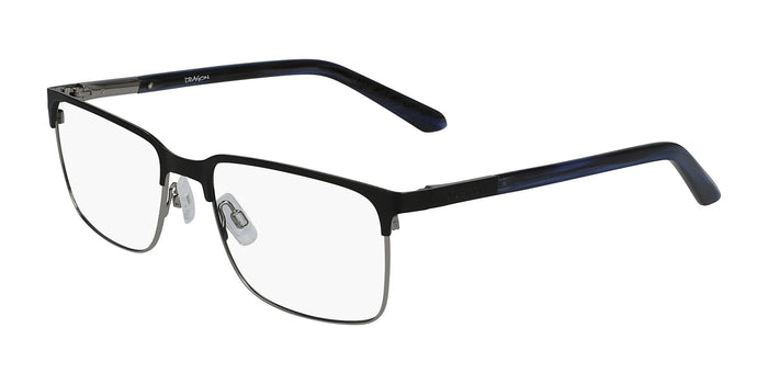 Dragon DR2015 Eyeglasses / Matte Black / Navy Horn / Size 57