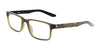 Dragon DR2028 Eyeglasses / Olive Crystal/Olive Resin / Size 56