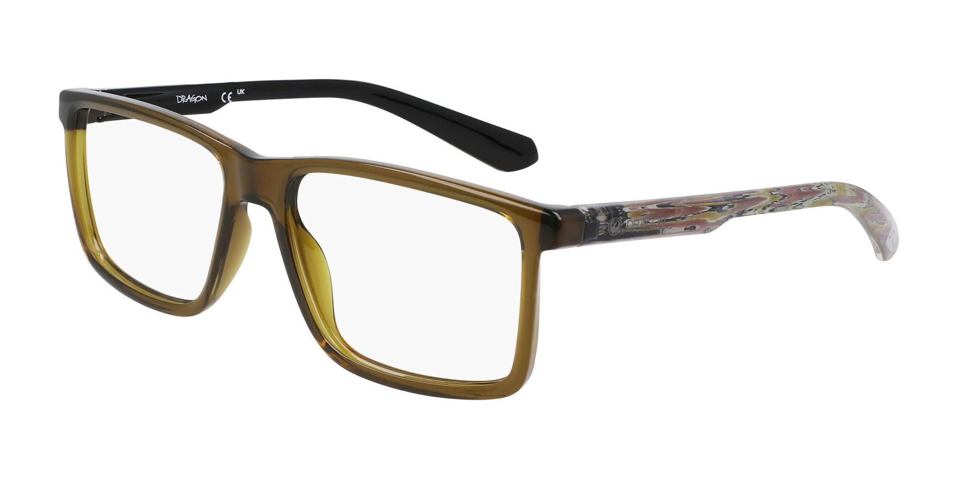 Dragon DR2042 Eyeglasses Olive Crystal / Olive Resin