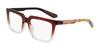 Dragon DR2048ATH Eyeglasses | Size 52 / Brown Gradient/Apricot Resin