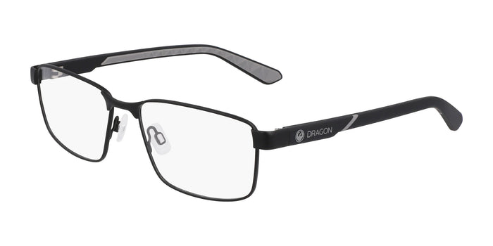 Dragon DR5017 Eyeglasses | Size 55 / Satin Black / Black / Grey