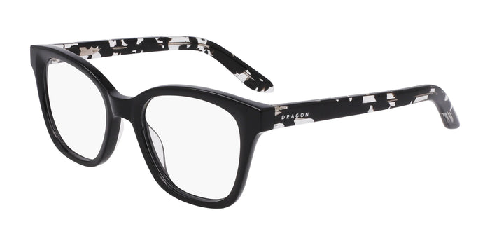 Dragon DR2054 Eyeglasses | Size 51 / Black / Black Crystal Tort