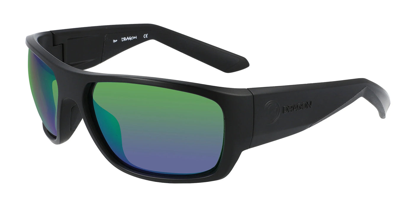 Dragon FLARE Sunglasses H2o Matte Blk / Lumalens Grn Ion P