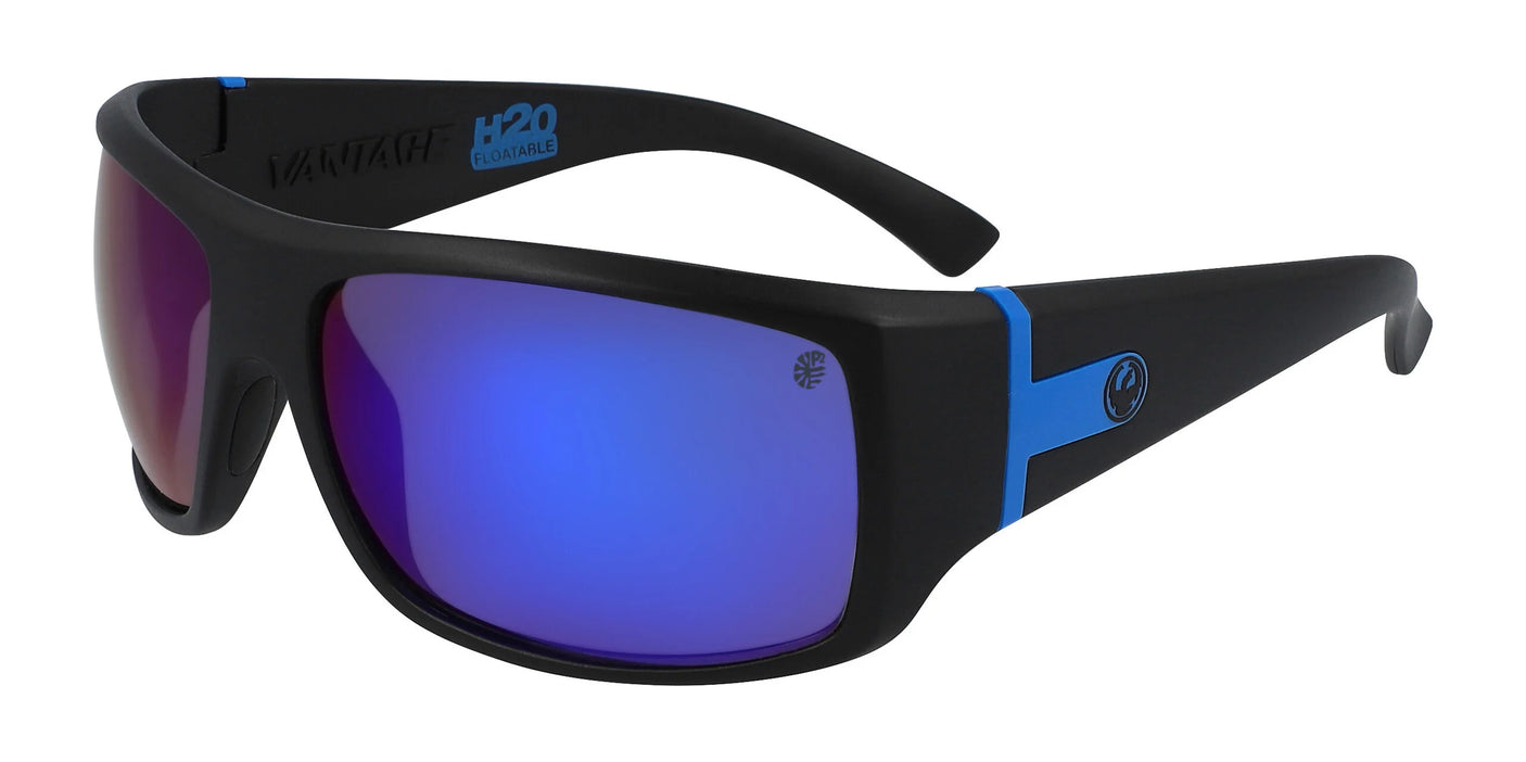 Dragon VANTAGE Sunglasses H2o Matte Blk / Lumalens Blu Ion P