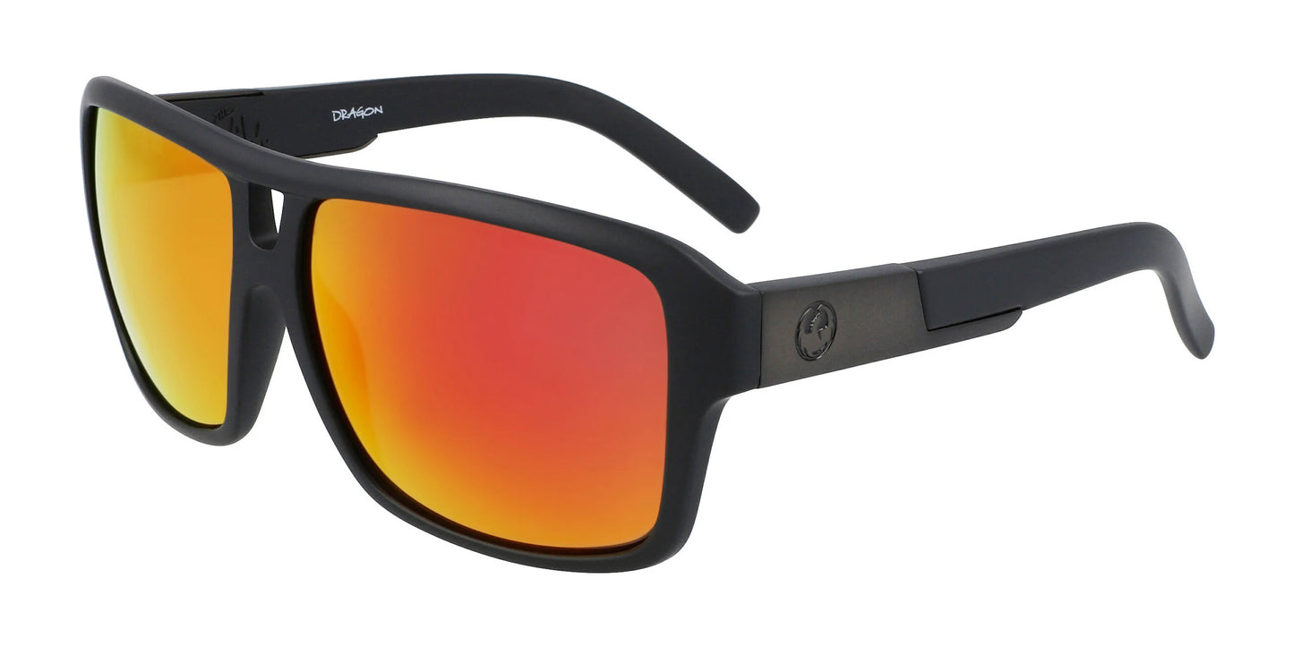 Dragon THE JAM Sunglasses Matte Black / Lumalens Red Ion