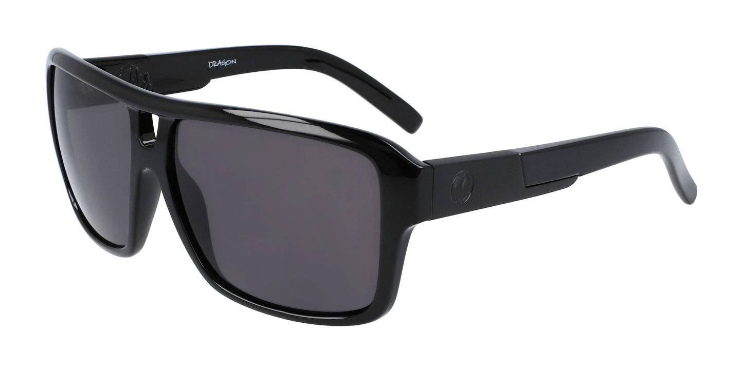 Dragon THE JAM Sunglasses Shiny Black / Lumalens Smoke Polar