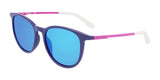 Dragon BILLIE Sunglasses Shiny Eggplant / Lumalens Blue Ion