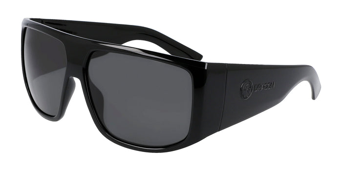 Dragon FIN Sunglasses | Size 62 / Shiny Black / Lumalens Smoke