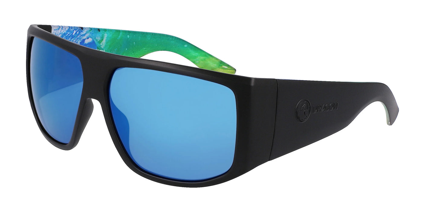 Dragon FIN Sunglasses M Blk / Clrk Litt / Lumalens Blu Ion Pol