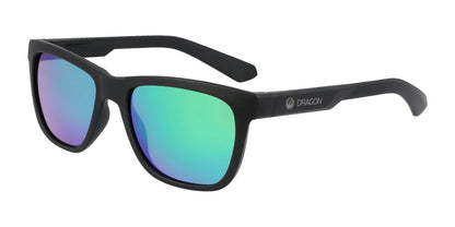 Dragon BISHOP Sunglasses Matte Black H2o / Lumalens Green Ion P