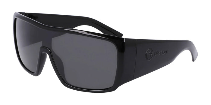 Dragon ROCKER Sunglasses | Size 57 / Shiny Black / Lumalens Smoke