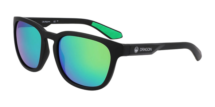 Dragon DUNE H20 Sunglasses | Size 55 / Matte Black H2o / Lumalens Green Ion P
