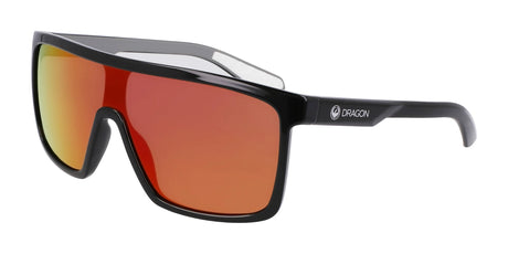 Dragon MOMENTUM Sunglasses Shiny Black / Grey / Lumalens Red Ion Po