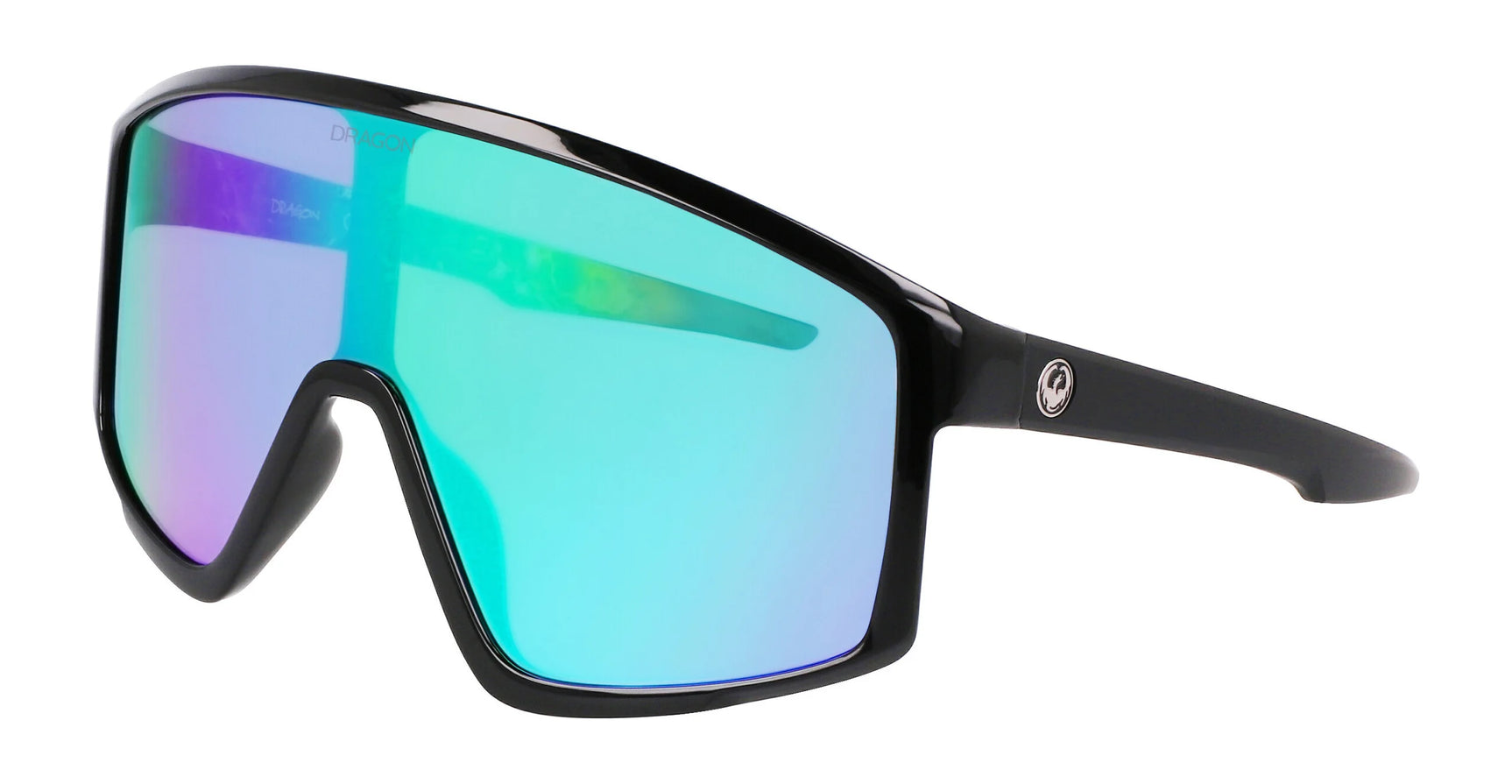 Dragon AMPED Sunglasses Black / Multi / Lumalens Green Ion