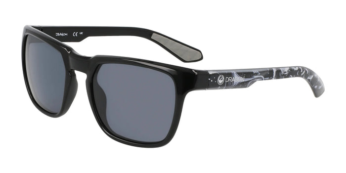 Dragon SLIP ATH Sunglasses | Size 54 / Black / B&W Bentchetler / Lumalens Sm Po