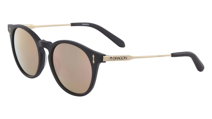 Dragon DR520SI HYPE Sunglasses / Matte Black / Lumalens Rose Gold Ion / Size 51