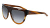 Dragon DUSK Sunglasses / Dark Brown Horn Gradient / Lumalens Smoke Gradient / Size 58