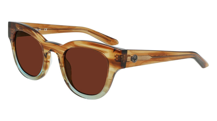 Dragon JETT Sunglasses / Brown Teal Gradient / Lumalens Rose Co / Size 49