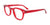 Easy3Clip EC654 Eyeglasses with Clip-on Sunglasses | Size 49 / Transparent Red