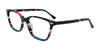 Easy3Clip EC697 Eyeglasses with Clip-on Sunglasses | Size 51 / Red & Black & Teal