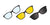 Easy3Clip EC697 Eyeglasses with Clip-on Sunglasses | Size 51 / 3 Clips (Color №030)