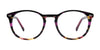 Easy3Clip EC698 Eyeglasses with Clip-on Sunglasses | Size 48 / Purple & Tortoise