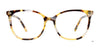 Easy3Clip EC699 Eyeglasses with Clip-on Sunglasses | Size 53 / Blue Tortoise