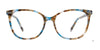 Easy3Clip EC699 Eyeglasses with Clip-on Sunglasses | Size 53 / Blue Tortoise