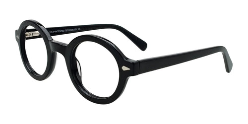 Easy3Clip EC700 Eyeglasses with Clip-on Sunglasses / Size 43 / Black