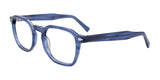 Easy3Clip EC701 Eyeglasses with Clip-on Sunglasses Blue Havana