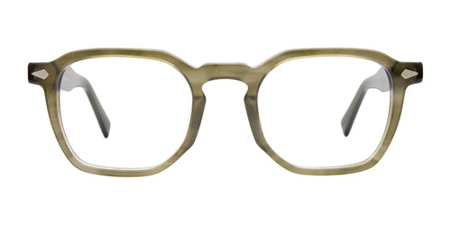 Easy3Clip EC701 Eyeglasses with Clip-on Sunglasses / Size 48 / Khaki Havana
