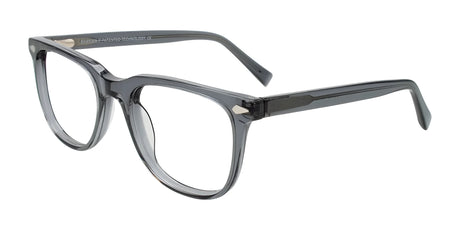 Easy3Clip EC702 Eyeglasses with Clip-on Sunglasses Transparent Grey