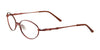 EasyClip EC179 Eyeglasses with Clip-on Sunglasses | Size 52 / Satin Ruby Red
