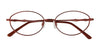 EasyClip EC179 Eyeglasses with Clip-on Sunglasses | Size 52 / Satin Ruby Red