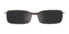 EasyClip EC185 Eyeglasses with Clip-on Sunglasses | Size 48 / Clear Blue
